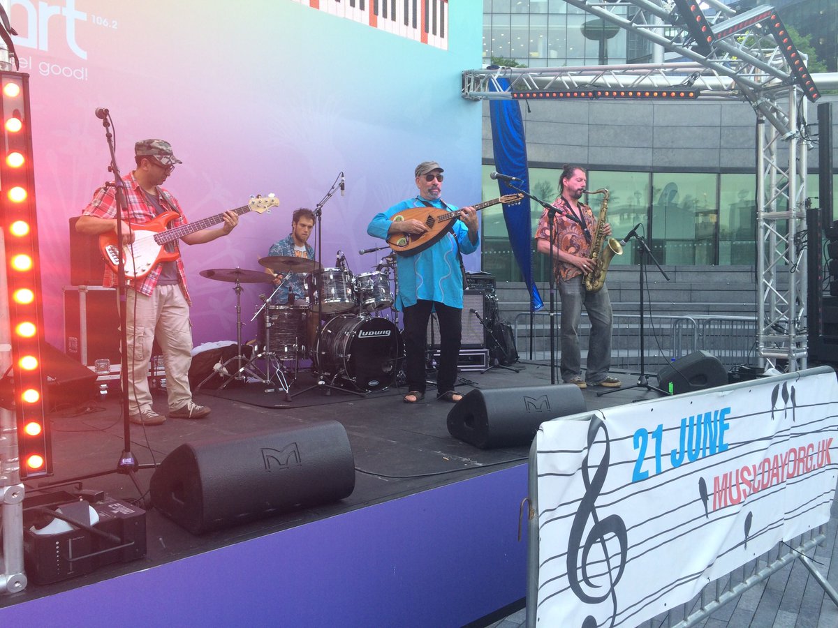 Seeds of Creation open our concert at The Scoop for the flagship event on #MusicDay2017