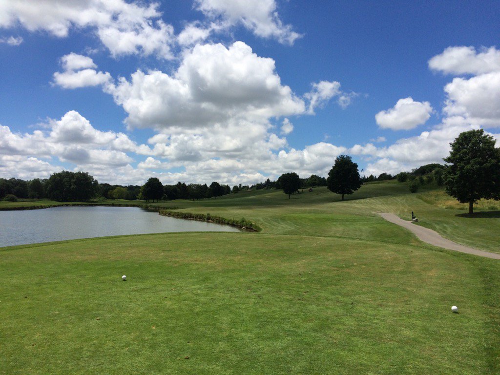 Perfect day for #18holes <a href="/stmarysgolf/">St. Marys Golf</a> <a href="/NCC_CNC/">NatureConservancy.ca | Conservationdelanature.ca</a> <a href="/GrayRidgeEggs/">Gray Ridge Eggs Inc.</a>