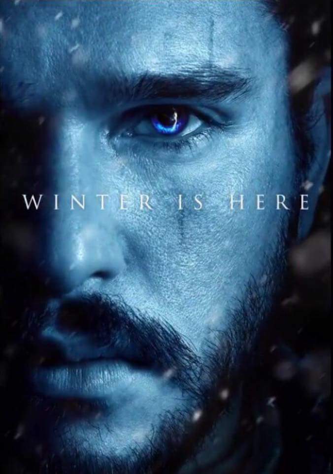 LordSnow's tweet image. Official poster of Jon Snow in #GameOfThrones season 7! #WinterIsHere