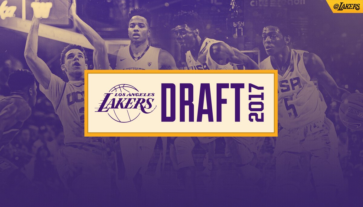 Lakers's tweet photo. Prospects came through Lakers HQ in the lead up to Thursday. Get up to date on all workouts on Lakers Draft Central: https://t.co/KFvB0RbitO https://t.co/7kiAKSmET2