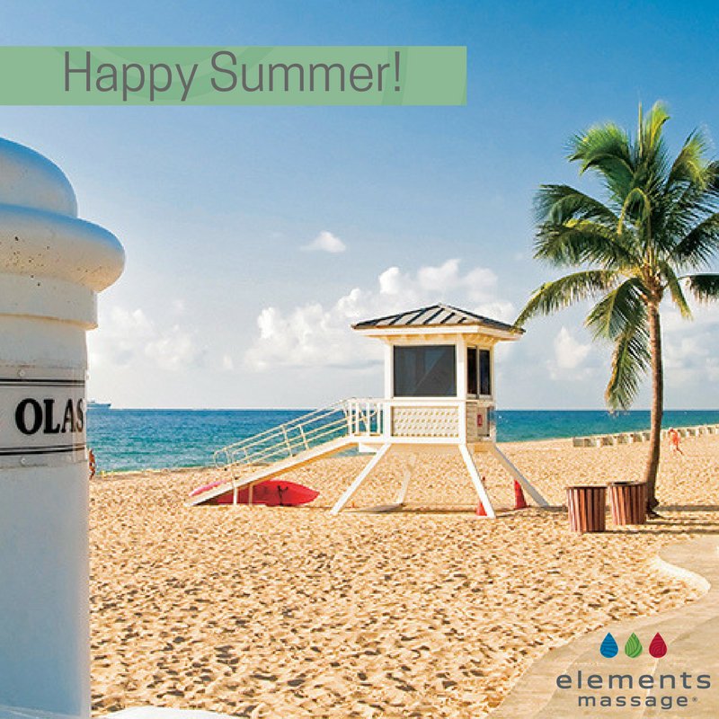 FtlElements's tweet image. Summer begins today! This is a good reason to pamper yourself with a massage. Call us at 954-237-1120 to schedule your appointment today!