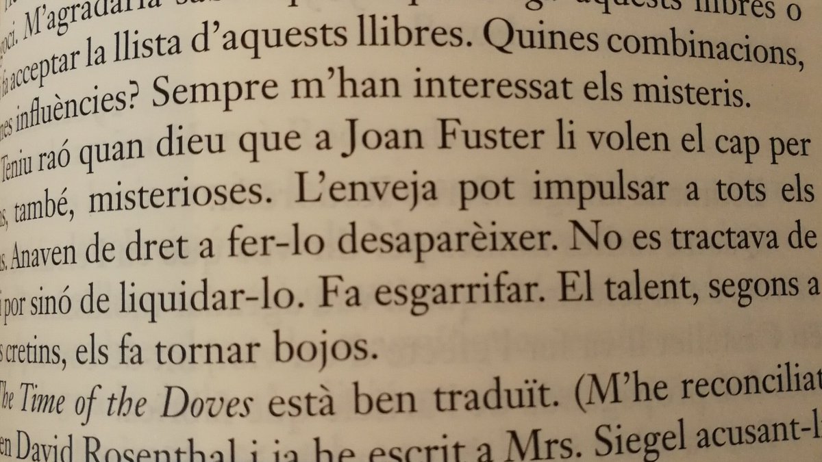 RodoredaMerce's tweet photo. Teniu raó quan dieu que a Fuster li volen el cap per raons, també, misterioses [..] El talent, segons a quins cretins, els fa tornar bojos. https://t.co/zTDMlWbkxw