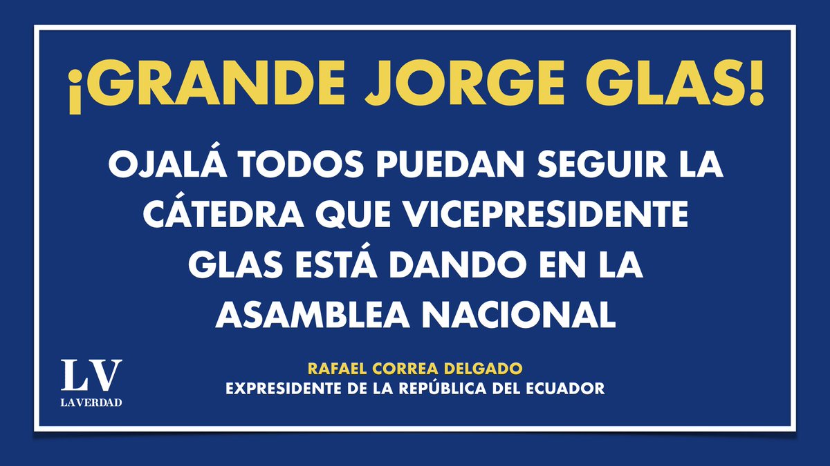 GrupoLaVerdadSA's tweet photo. ¡Todo nuestro apoyo Señor Vicepresidente @JorgeGlas ! 

#EcuadorConElVice
#EcuadorLibreDeTransgénicos https://t.co/FS1ZuXQb2T