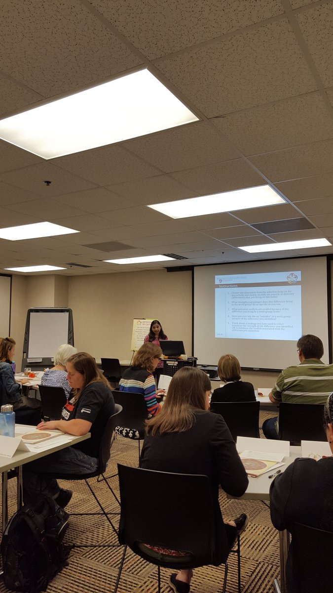 ross_wilburn's tweet image. Anindita Das describing the Diversity Wheel Exercise for United Way of Central Iowa #ISUExtensionCED #Navigatingdifference