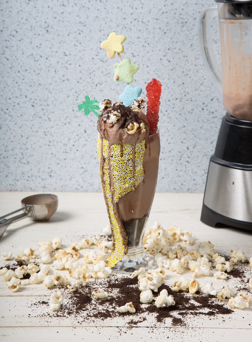 Doesn't this Best New Artist Milkshake look DELISH? With #LACTAID real milk &amp; choc ice cream, it's a #DairyEnvy free treat!