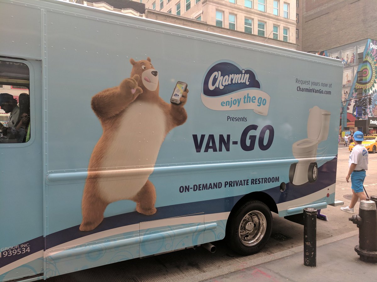 Hey NYC, need a restroom?  #charminvan #jackmorton