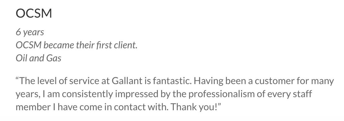OnSiteDrugTest's tweet photo. We are so thankful for our clients and very appreciative when a company takes the time to write a #testimonial like this one. #gallant https://t.co/nEC60QbUlk