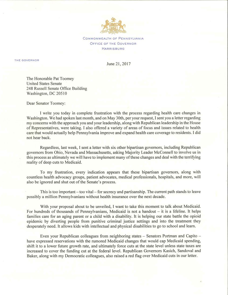 GovernorShapiro's tweet photo. For hundreds of thousands of PA’ians, #Medicaid is not a handout – it’s a lifeline. I’m urging @SenToomey to reject potential cuts. https://t.co/TLpdIHCzlw