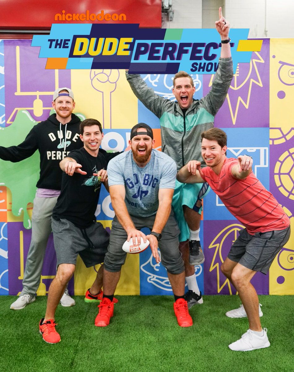 Superjacket's tweet photo. The DudePerfect Show Season 2 was just announced! July 22nd on @Nickelodeon 😎 @DudePerfect https://t.co/6ptfjO3cuD