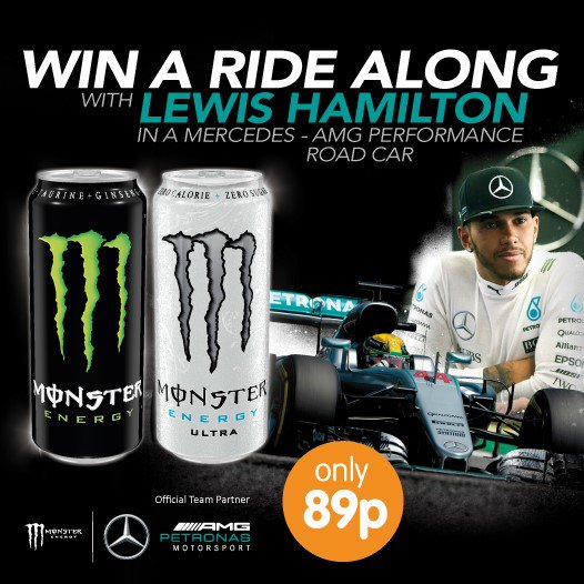 bmstores's tweet image. #COMPETITION!
FLW/RT &amp;amp; ENTER HERE: ow.ly/vtE130cCp2g for a chance to #WIN a ride along with @LewisHamilton Ends 23:59 04/07/2017