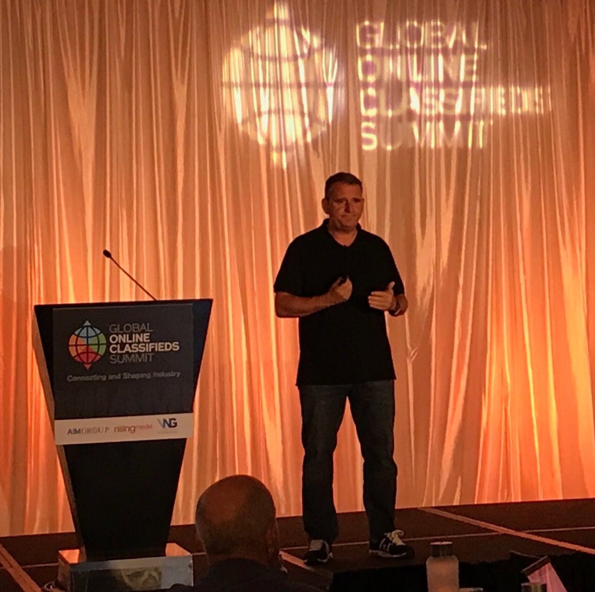 RedArbor_net's tweet photo. #gocmiami2017 @davidgocastro talking about the top trends in the Job Boards market. https://t.co/B6b7jcJgNL