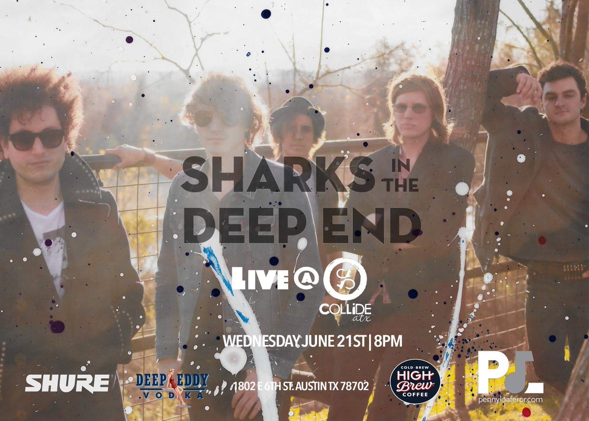 COLLiDEaustin's tweet photo. Tonight! @SharksInTheDeep @Pennyloaferpr https://t.co/Qski1nzd4M