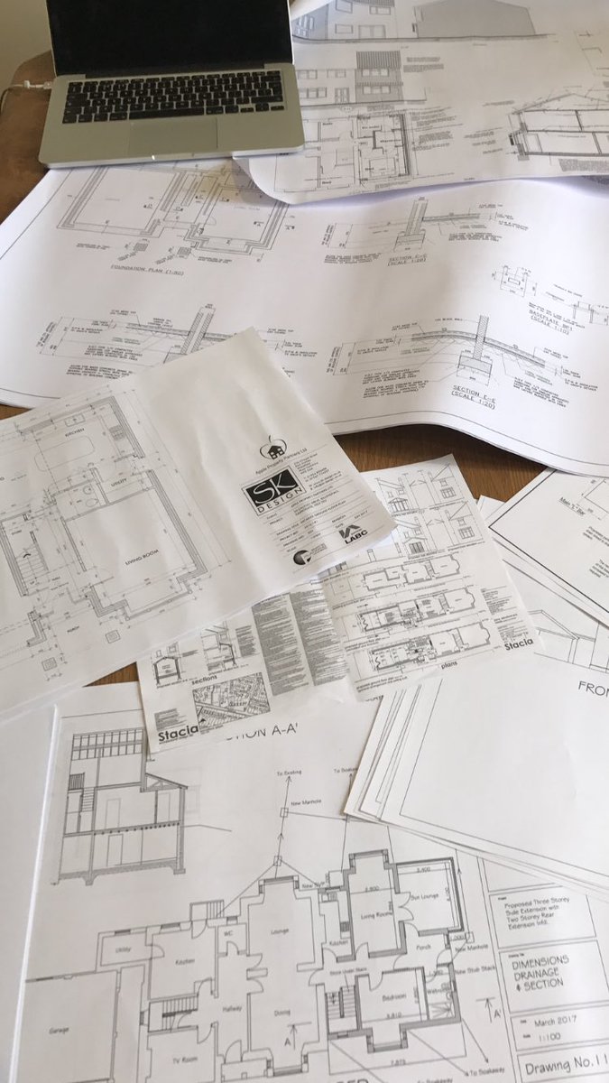 GlebeConstruct's tweet photo. It's going to be a busy few days! 5 extensions, house refurb and 2 new builds to tender for.....#builders #Southyorkshire https://t.co/IpZBpjfHF9