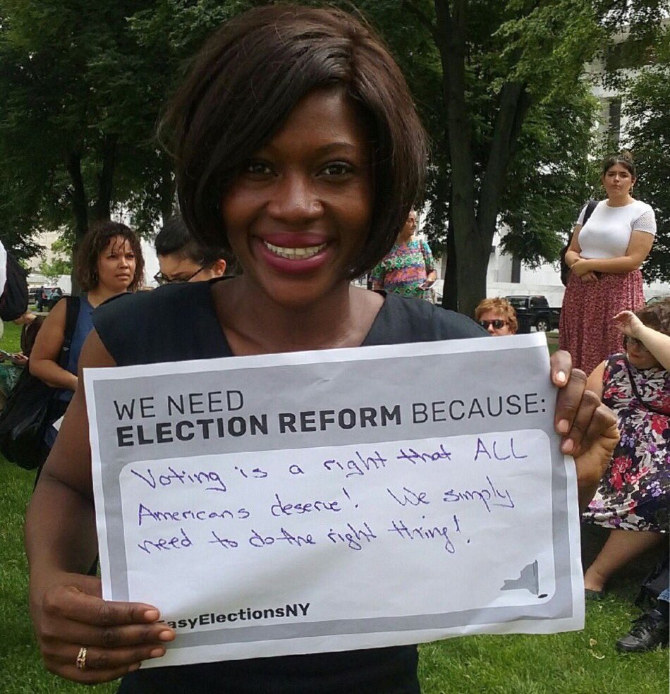 LetNYvote's tweet photo. Join our all night tweetstorm to tell @NYSenate #MoveVotingBills S2950 & S2788 @Vote_Richardson! NYers need #EasyElectionsNY #WeAreWatching https://t.co/zsYvjbvfs1
