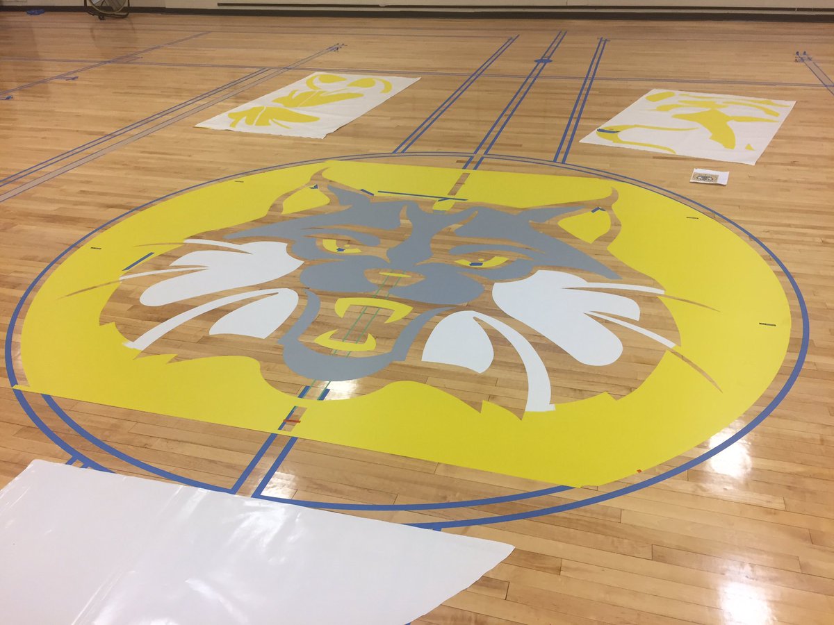 IndianTrailMS's tweet photo. Lots of work taking place over the summer! Check out our new floor screening!! https://t.co/xHtxWgBnrT