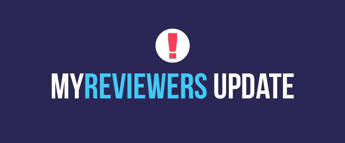 MyReviewers's tweet image. Check out our latest feature updates: myreviewers.com/feature-update…