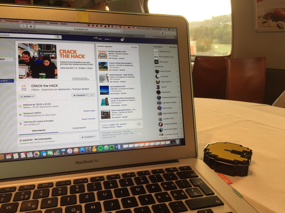 SoleBassett's tweet photo. On my way to #Zurich ! Tomorrow #CrackTheHack 😍❤️😍 #womenintech https://t.co/k1kI9wrMa6