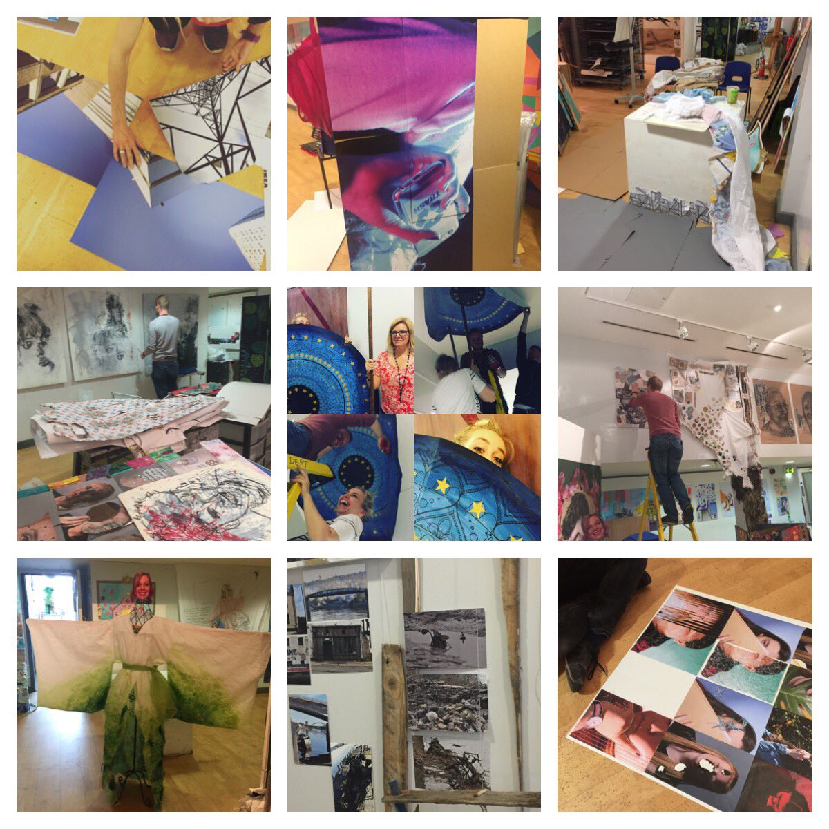 EliEasty's tweet photo. 212 units of gcse, vcert, AS and A Level work moderated and the A Level exhibition up (well almost) #artcubed https://t.co/rZ8KgCcVNh