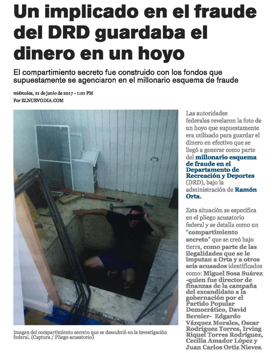 LuisAnthony40's tweet photo. ¡EAHH RAYOS! Un implicado en el fraude del DRD PPD guardaba el dinero en un HOYO ¿Cómo? https://t.co/pMNAcbr1AZ Ramón Orta Miguel Sosa 😱 https://t.co/5BemKfg3lL