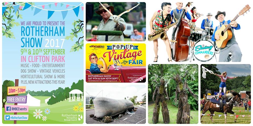 RMBCEvents's tweet photo. Rotherham Show 2017
9th &amp; 10th September 
A weekend of free fun &amp; entertainment for all! https://t.co/M66VeAy9FC #RotherhamShow #CliftonPark https://t.co/ryOdaELVHN