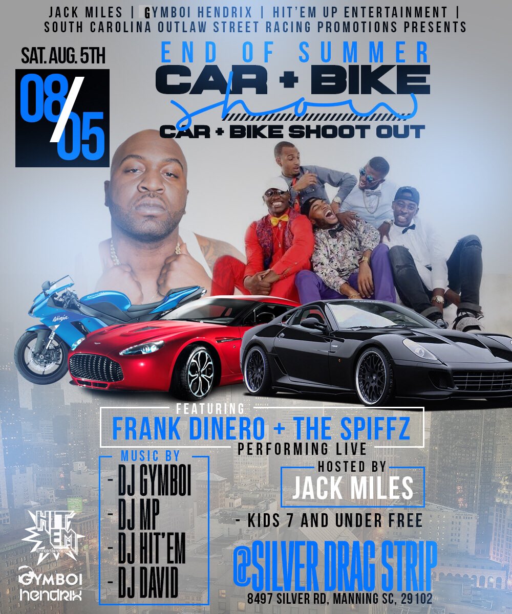 ethpepetoken's tweet photo. CLARENDON COUNTY ! @TheSpiffz are performing live Saturday August 5th at The Silver Drag Strip in Manning , SC @DJGYMBOI #FTSK https://t.co/ka3RaMo4Kc