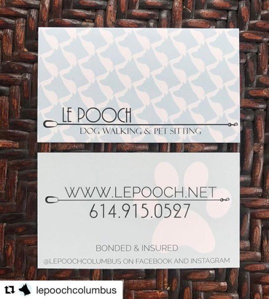 GotPrint's tweet photo. #Repost from #Insta @lepoochcolumbus with the perfect business cards! #GPFeatures https://t.co/6zN32MIlL1