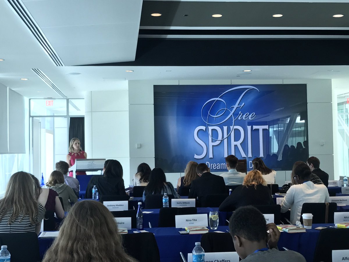 WeDreamDareDo's tweet photo. So many insights from 2004 Free Spirit @marypilon. A favorite: "Ideas are the lifeblood of your career." What's your favorite #freespirit17? https://t.co/p80gaj6Urw