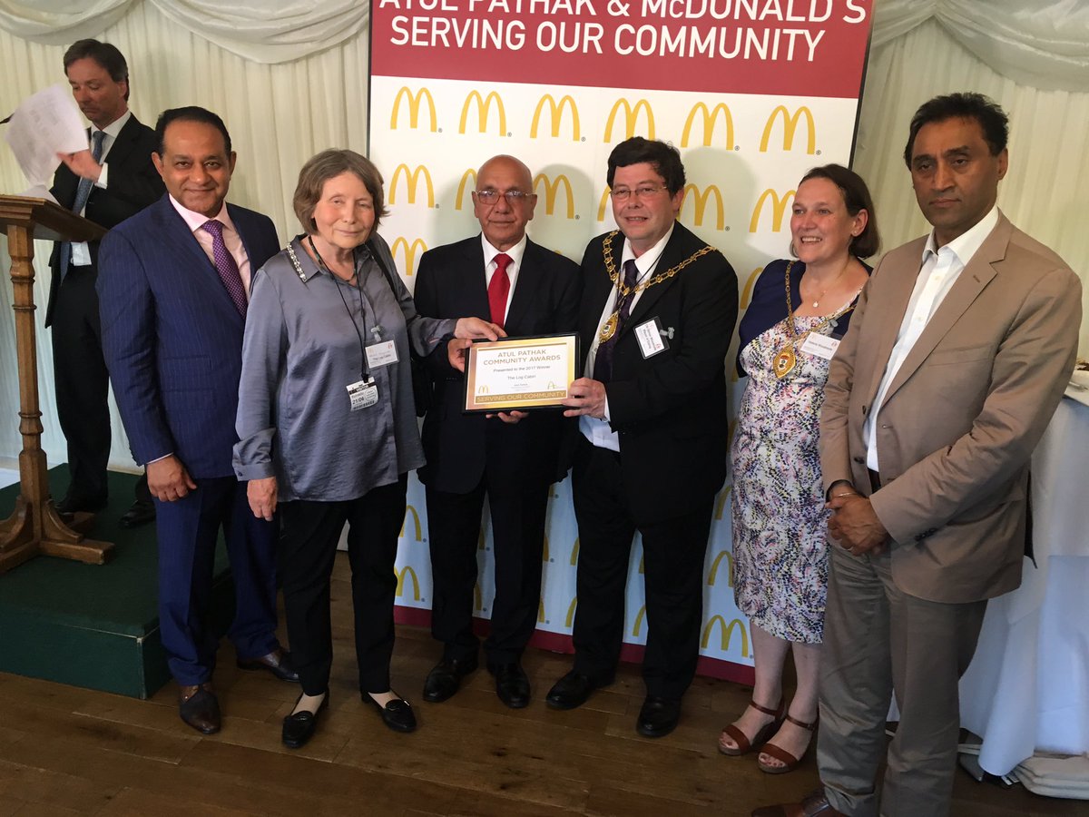 Proud to award The Log Cabin, on the border of Ealing Southall, with their community award.