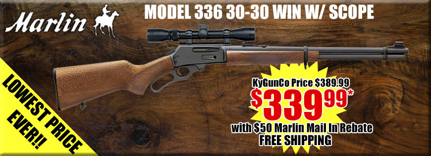 KYGUNCO's tweet photo. #LowPrice on @MarlinFirearms #Model336 #3030Win w/ Scope! $339.99 w/ #KyGunCo #sale price & #Marlin #rebate
#BUY https://t.co/QFI0GRKOL7 https://t.co/EqVSHeF4wh