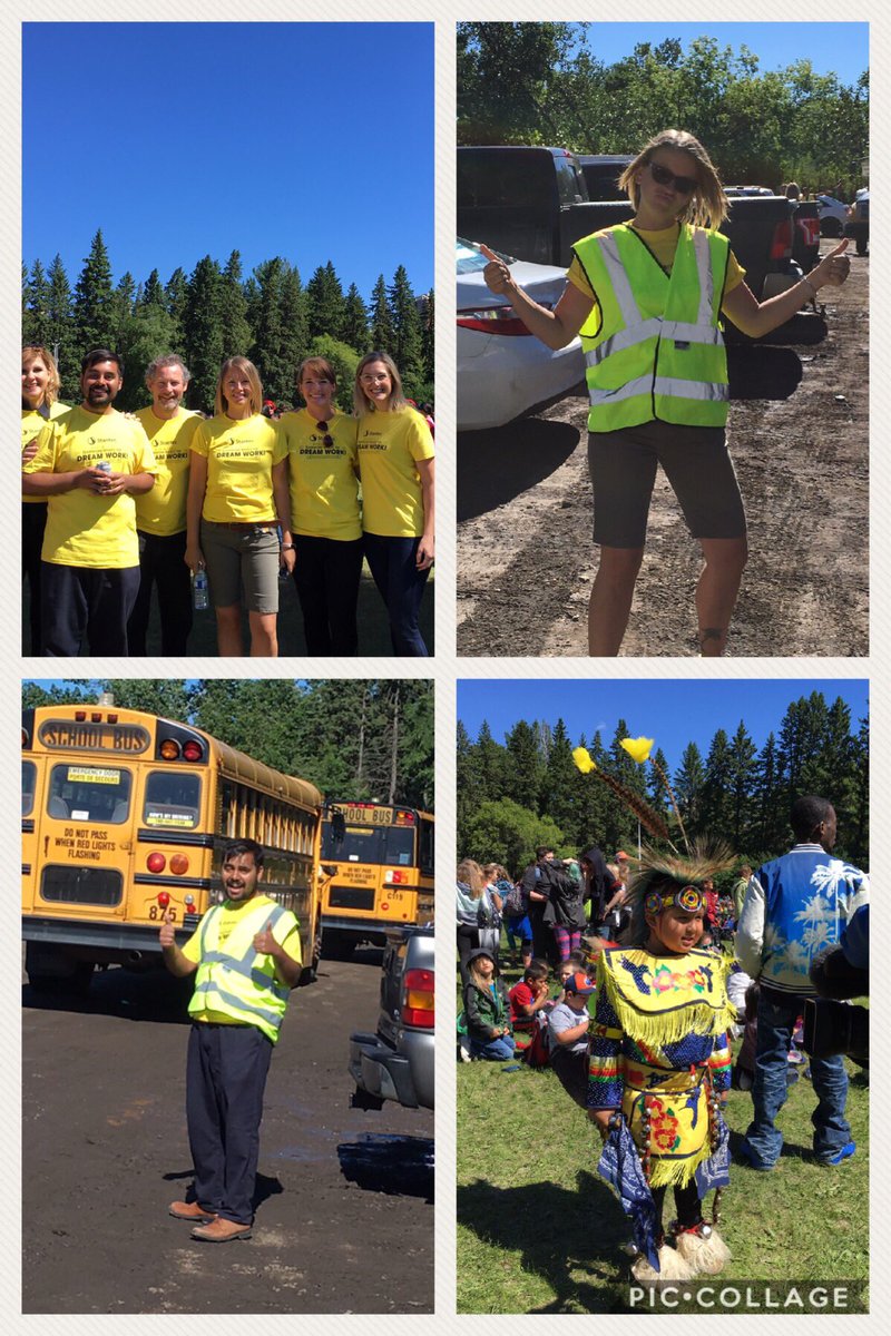 Spent the morning volunteering at @APTN #ADL2017 #yeg! Enjoyed the festivities and learned how to direct bus traffic! #stantectogether