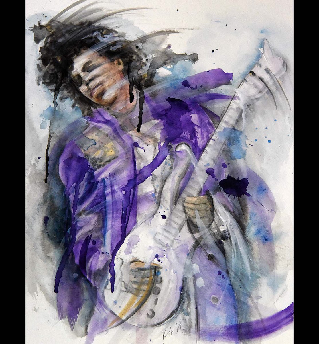 kishstudio's tweet photo. Prince (1958-2016)
Watercolour study https://t.co/yXyQbAstBh