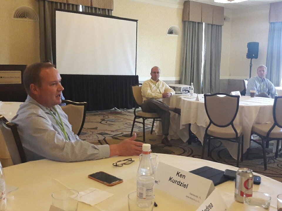 AGNIntl's tweet photo. Dennis McLaughlin during the interactive session on A&A #practicemanagement issues #NARM2017 @CSHCO https://t.co/tQVexhQgFz