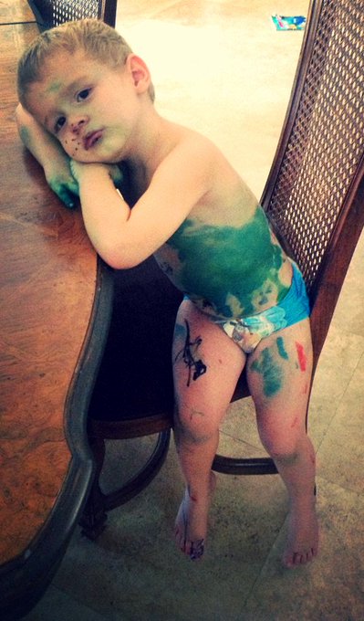 I'm crying apparently Noah wants to be #Hulk like Auntie😂🤣🙌... Now we can Cosplay Together💪😍 https://t<a href="/tag/hulk"class="tags">#Hulk</a>