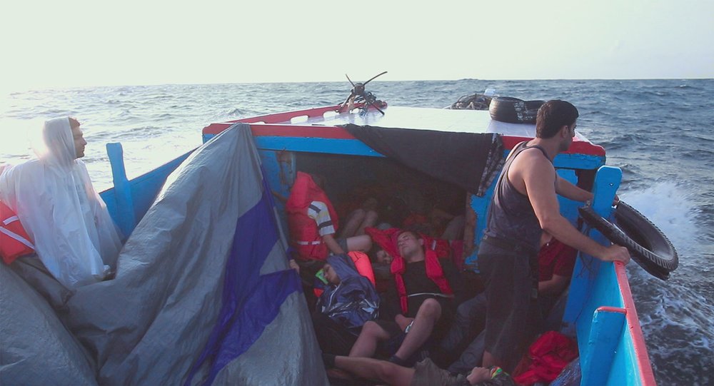 Dogwoof's tweet photo. The shocking treatment & living conditions of Australian asylum seekers are revealed in @evaorner's #ChasingAsylum: https://t.co/tMWckb7mgW https://t.co/zdN5R08hGP