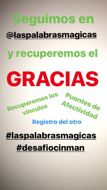 #LasPalabrasMagicas #DesafioCinman