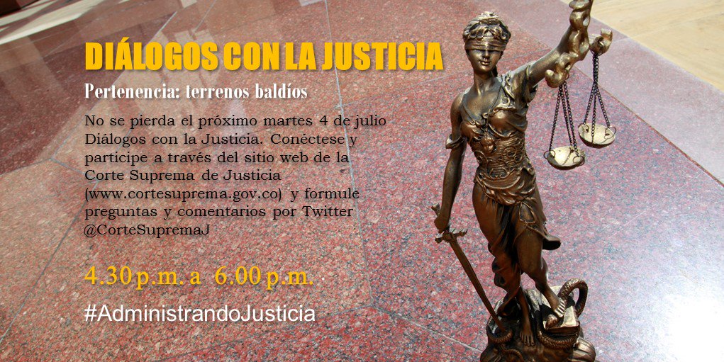 CorteSupremaJ's tweet photo. ¿La ausencia de titulares de derechos reales en el certificado de registro inmobiliario puede llevar a que se considere como baldío? https://t.co/JhVw9tBG7V