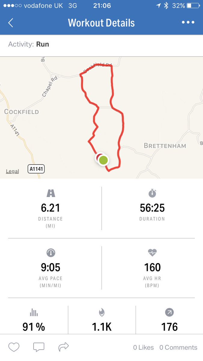 BarriTwinn's tweet photo. BOOM!!! 3m10s quicker than my PB. Another 10K under the belt #running #imapmyrun https://t.co/DIiclEkLWz