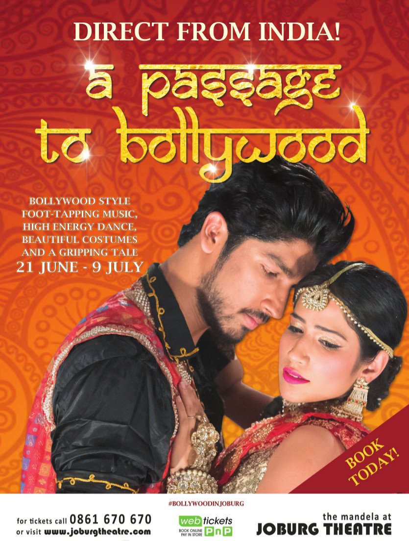 cchjnb's tweet photo. Step into a vibrant, exciting world of foot-tapping music, enchanting dances &amp; a colour extravaganza, #PassageToBollywood at @joburgtheatre. https://t.co/X0blXOjuYA