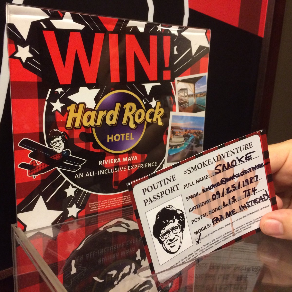 poutinerie's tweet image. #PLAIDNATION, collect all 4 stamps in your POUTINE PASSPORT before July 1st for a chance to WIN a 7-night all-inclusive vacation for 2!