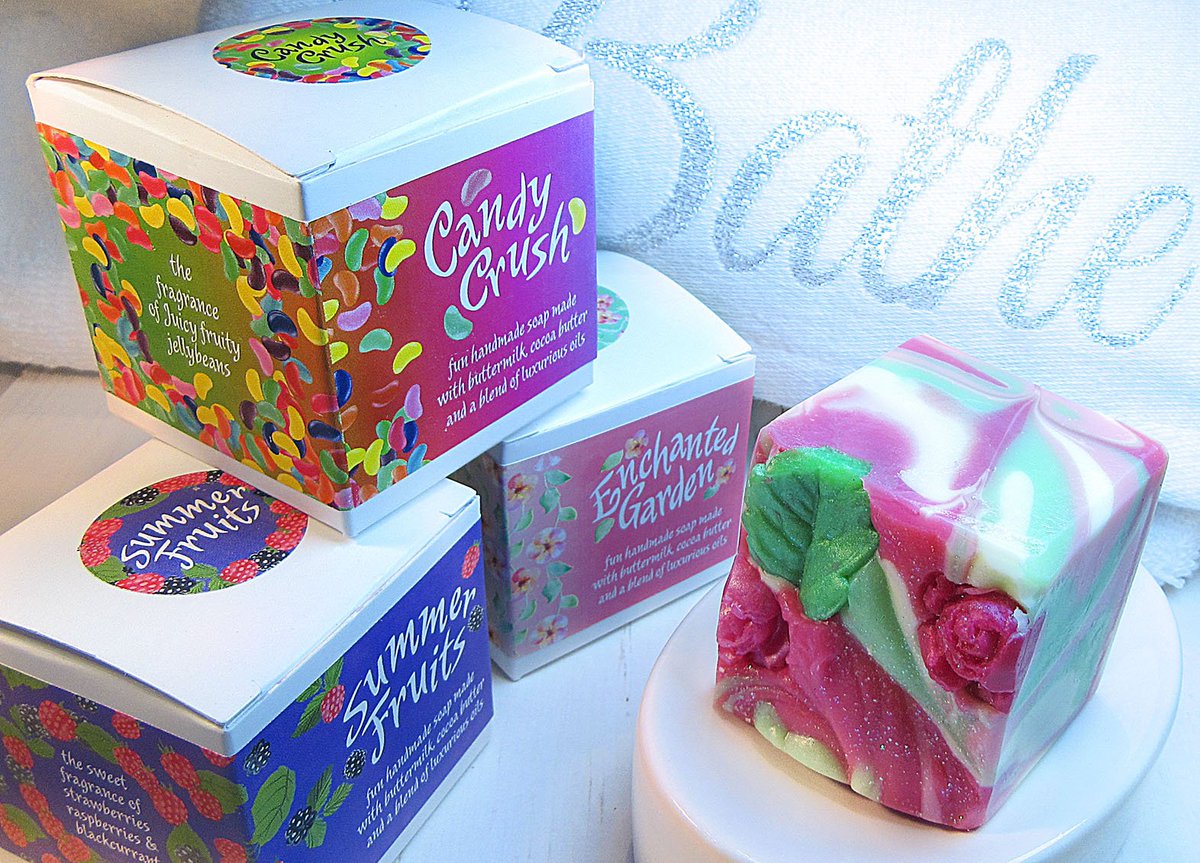 The new cube soaps are still going down well. 'Enchanted Garden' and 'Summer Fruits' are now on the website!