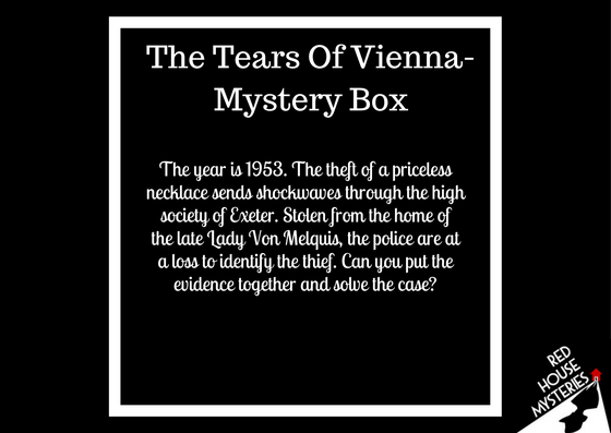 Set up a 1953 crime scene with our Mystery Box &amp; solve it on your stag/hen do - tweet us for details #WeddingHour! redhousemysteries.co.uk/index.php/the-…