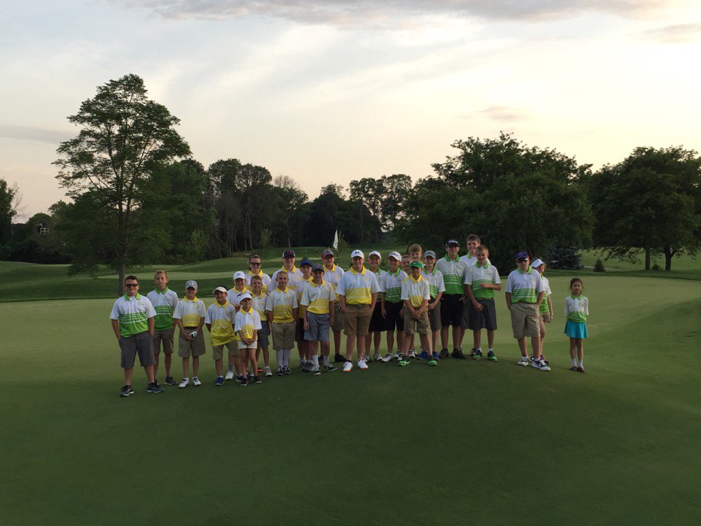 PurdueGolf's tweet photo. Fantastic #PGAjrlg match tonight  The BBGC yellow team beat the BBGC green team 7-5. Congratulations Green Team! https://t.co/aPu435obse
