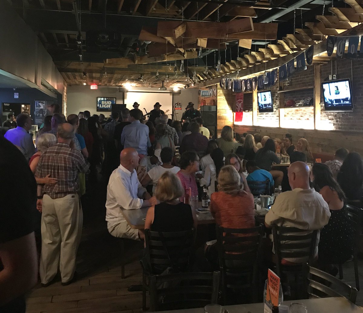 Great turnout for Deaf Dog &amp; the Indictments at <a href="/tenleybar/">Tenley Bar & Grill</a>. #MakeMusicDay