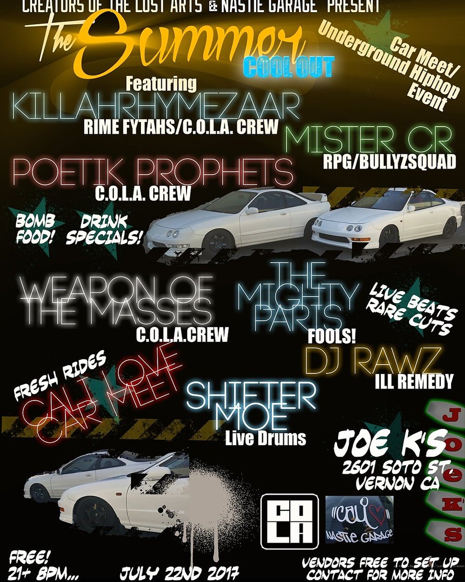 quaesar's tweet photo. ⚠⚠⚠ JULY22nd we go live! MisterCR @quaesar #ShifterMoe @TheMightyParis @Poetik_Prophets #Weapons @NastieGarage #Hiphop @LAHipHopEvents ⚠⚠⚠ https://t.co/fRtWPwkelD