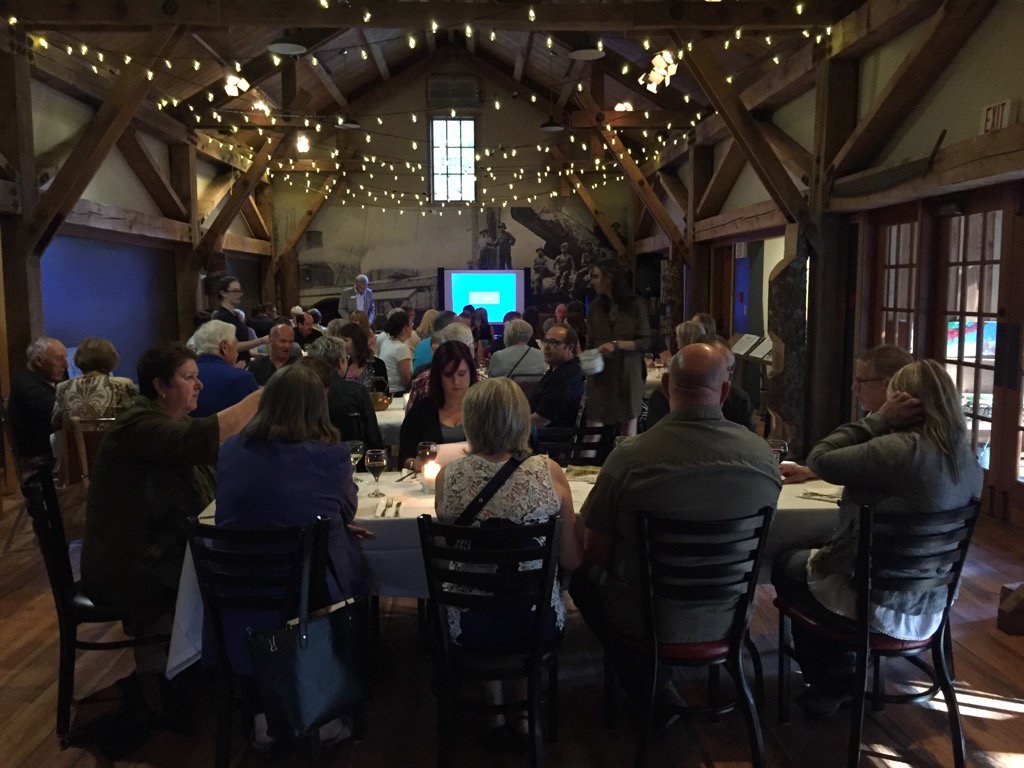 CPAecdev's tweet photo. Sold out #AlberniValley Chamber dinner event at rejuvenated #McLeanMill https://t.co/7remT0QuQr