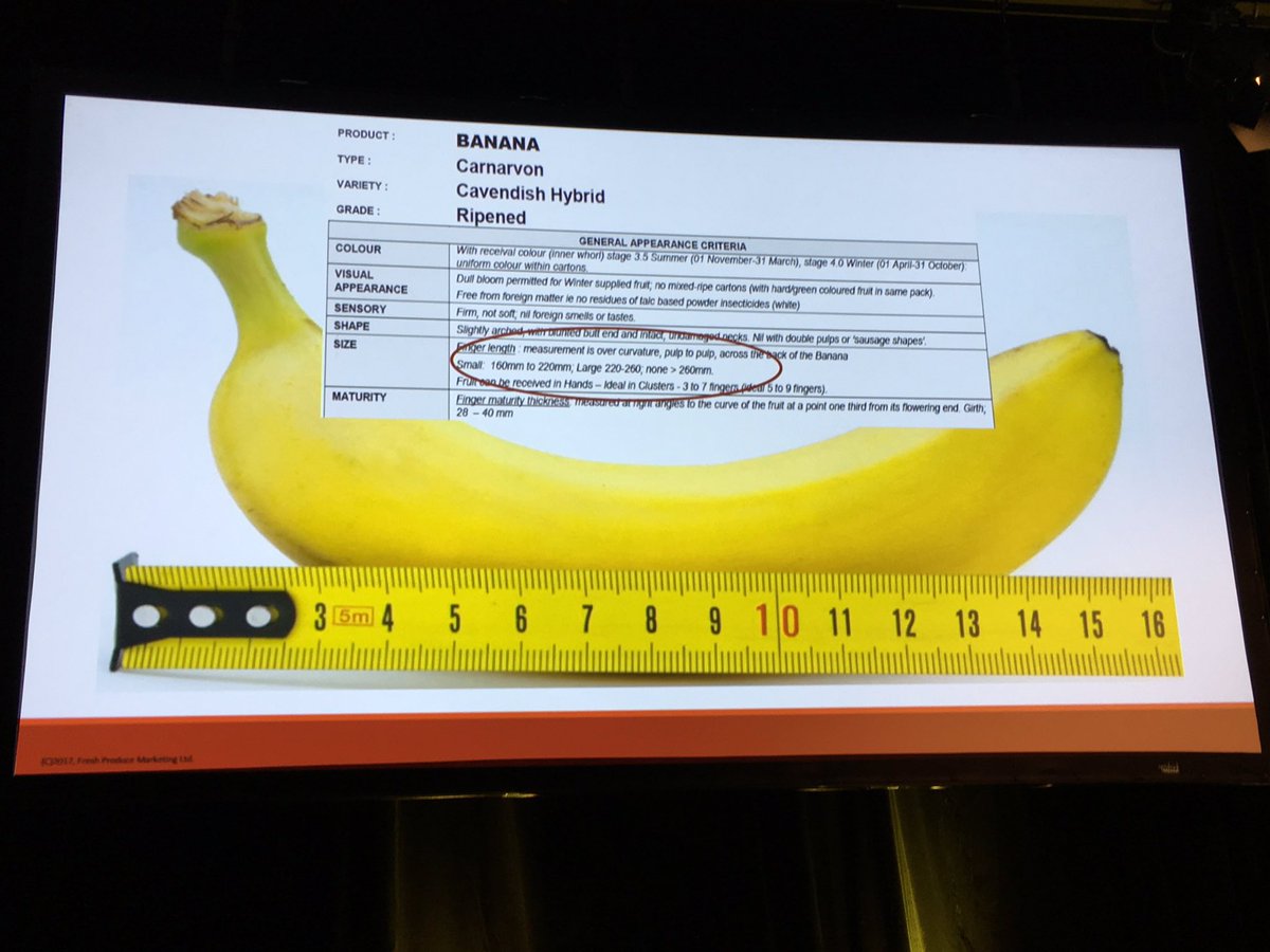 kimhonan's tweet photo. IWhat is a portion of banana? Lisa Cork did some research, really couldn't find an answer but says shoppers want to know. #bananacongress17 https://t.co/uQfgI7MOQh
