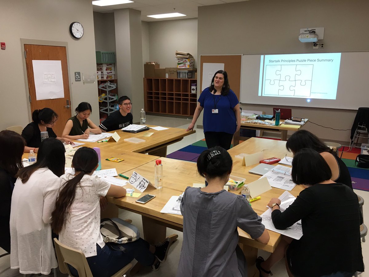 hcpss_STARTALK's tweet photo. HCPSS STARTALK Chinese Teachers learning wonderful strategies from Carol ,WL Resource Teacher @STARTALK_NFLC @HCPSS https://t.co/SPsNDSv2ZN