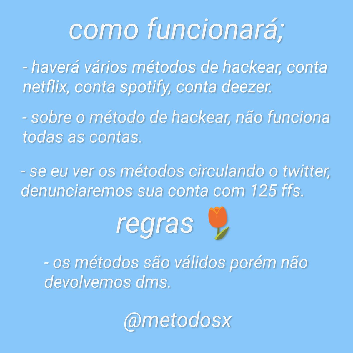 métodos X 🌷 tweet media