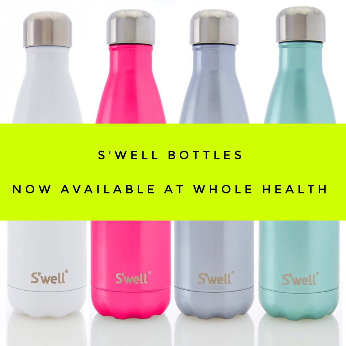 jennarbuckle's tweet photo. Ditch plastics &amp; use a great reusable bottle like the S'well 💦 they don't sweat, they maintain temps for 12+ hours! https://t.co/xIcCCLyb0x
