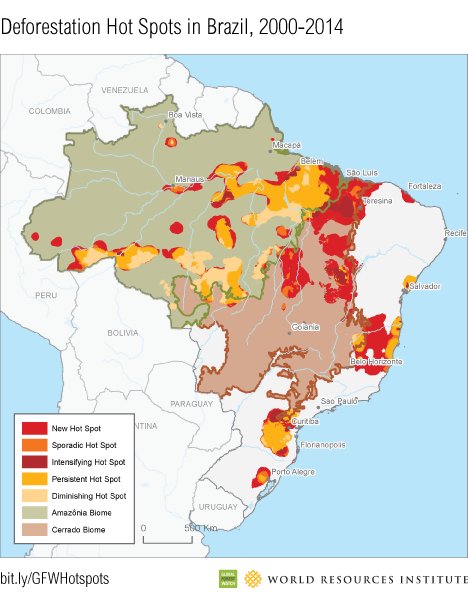 New #deforestation hot spots in world’s largest #tropicalforests are revealed through new "hotspot" analysis bit.ly/2rWwAoj